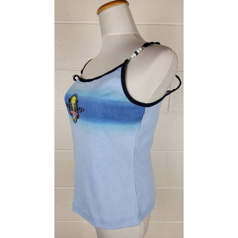 Vintage 90s NWT Warner Bros Looney‎ Tunes Tweety Surf Wear Tie Dye Tank Top XL - Picture 6 of 10